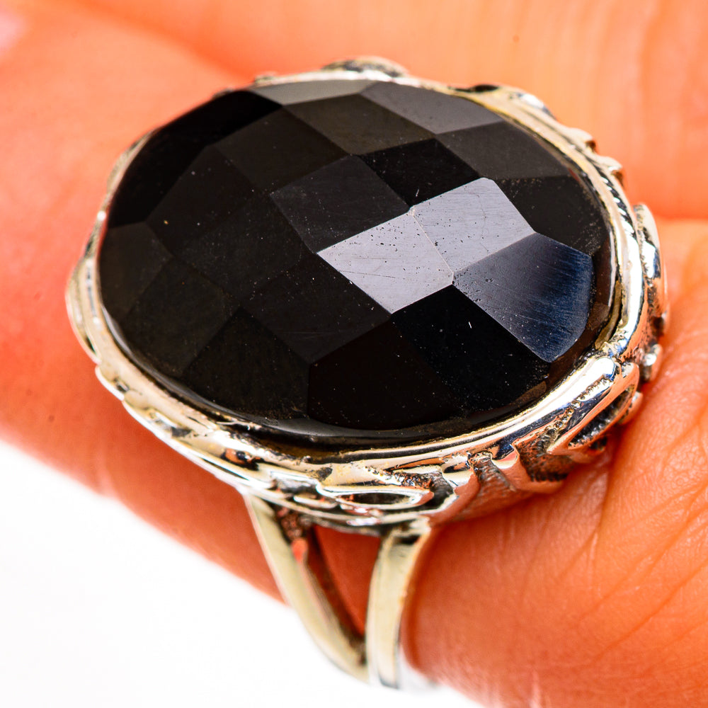 Black Onyx Rings handcrafted by Ana Silver Co - RING112575