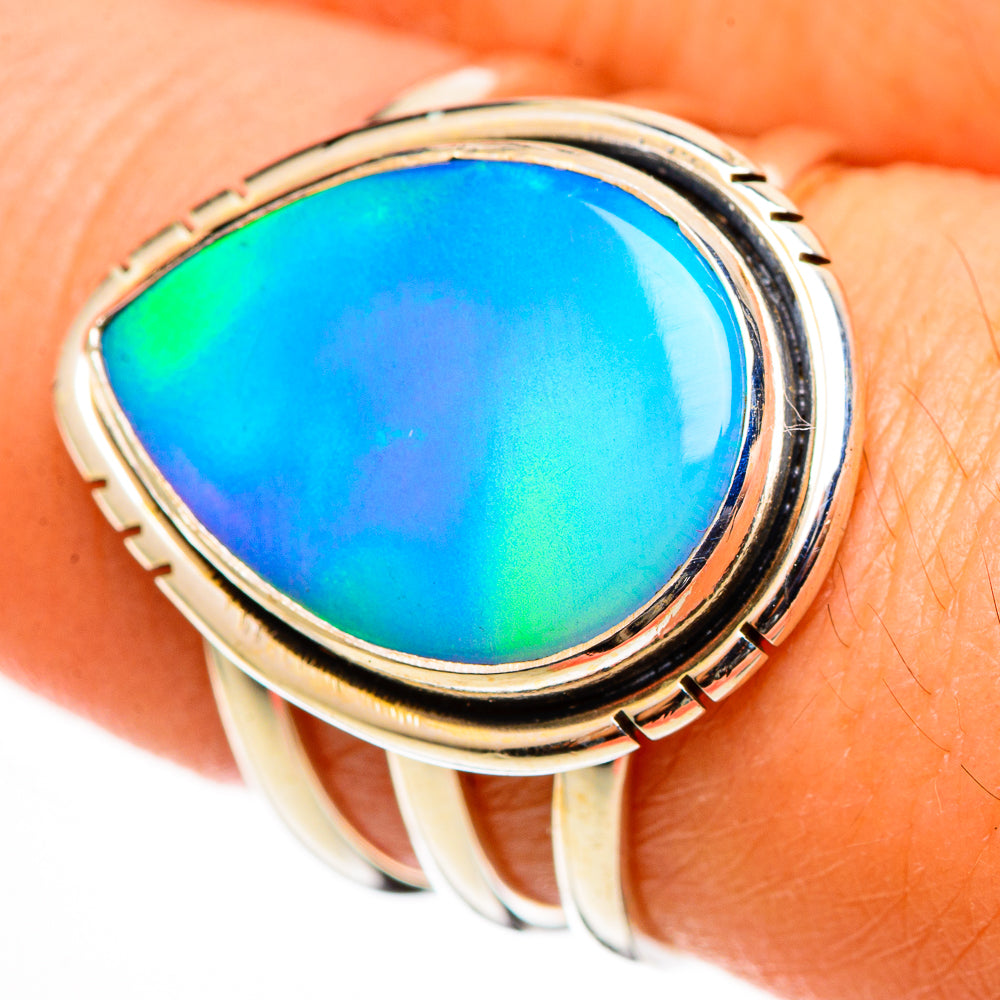 Aura Opal Rings handcrafted by Ana Silver Co - RING112586