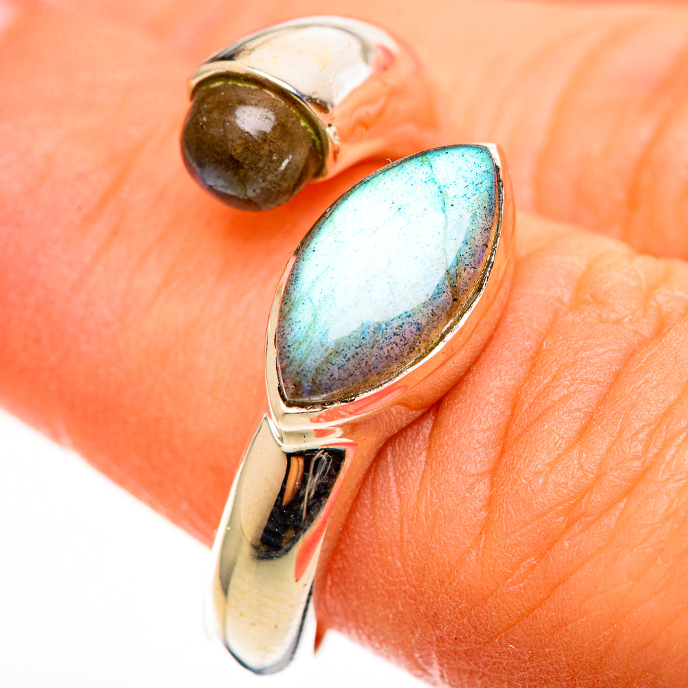 Labradorite Rings handcrafted by Ana Silver Co - RING112589