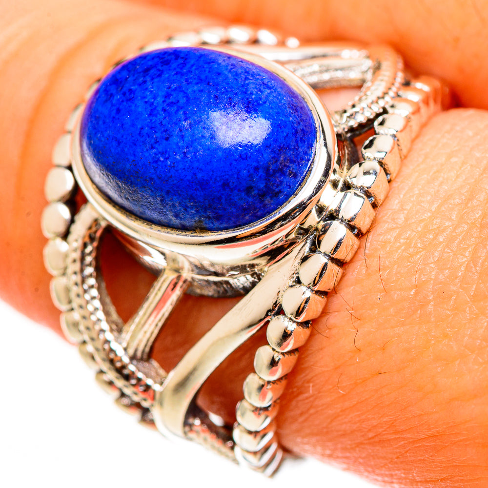 Lapis Lazuli Rings handcrafted by Ana Silver Co - RING112591