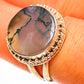 Green Moss Agate Rings handcrafted by Ana Silver Co - RING112596