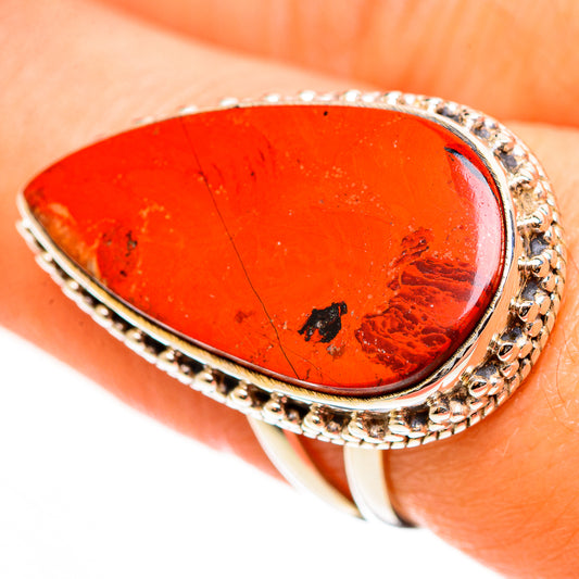 Red Jasper Rings handcrafted by Ana Silver Co - RING112597