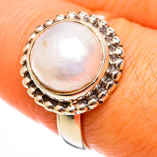 Cultured Pearl Rings handcrafted by Ana Silver Co - RING112609