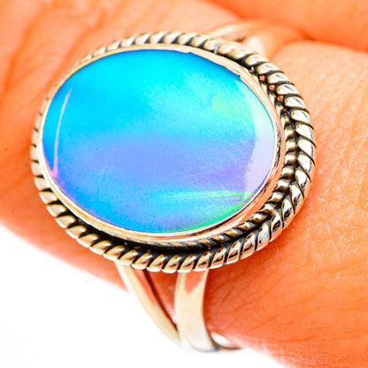 Aura Opal Rings handcrafted by Ana Silver Co - RING112619