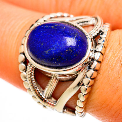 Lapis Lazuli Rings handcrafted by Ana Silver Co - RING112625