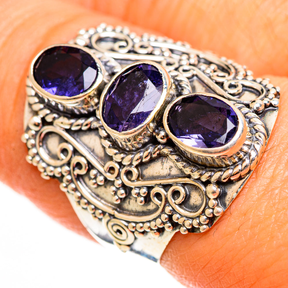 Violet Spinel Rings handcrafted by Ana Silver Co - RING112640