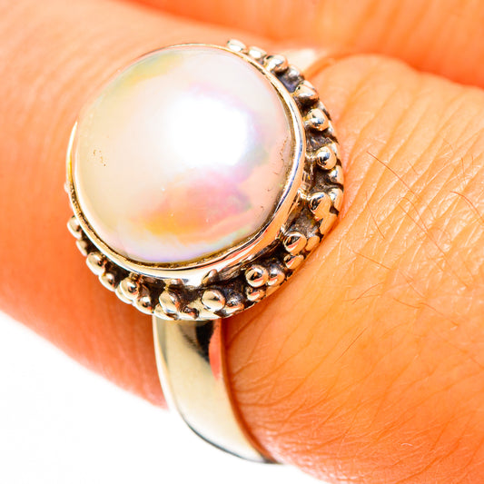 Cultured Pearl Rings handcrafted by Ana Silver Co - RING112646