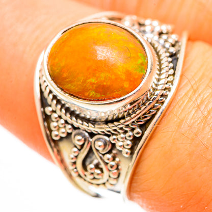 Ethiopian Opal Rings handcrafted by Ana Silver Co - RING112655