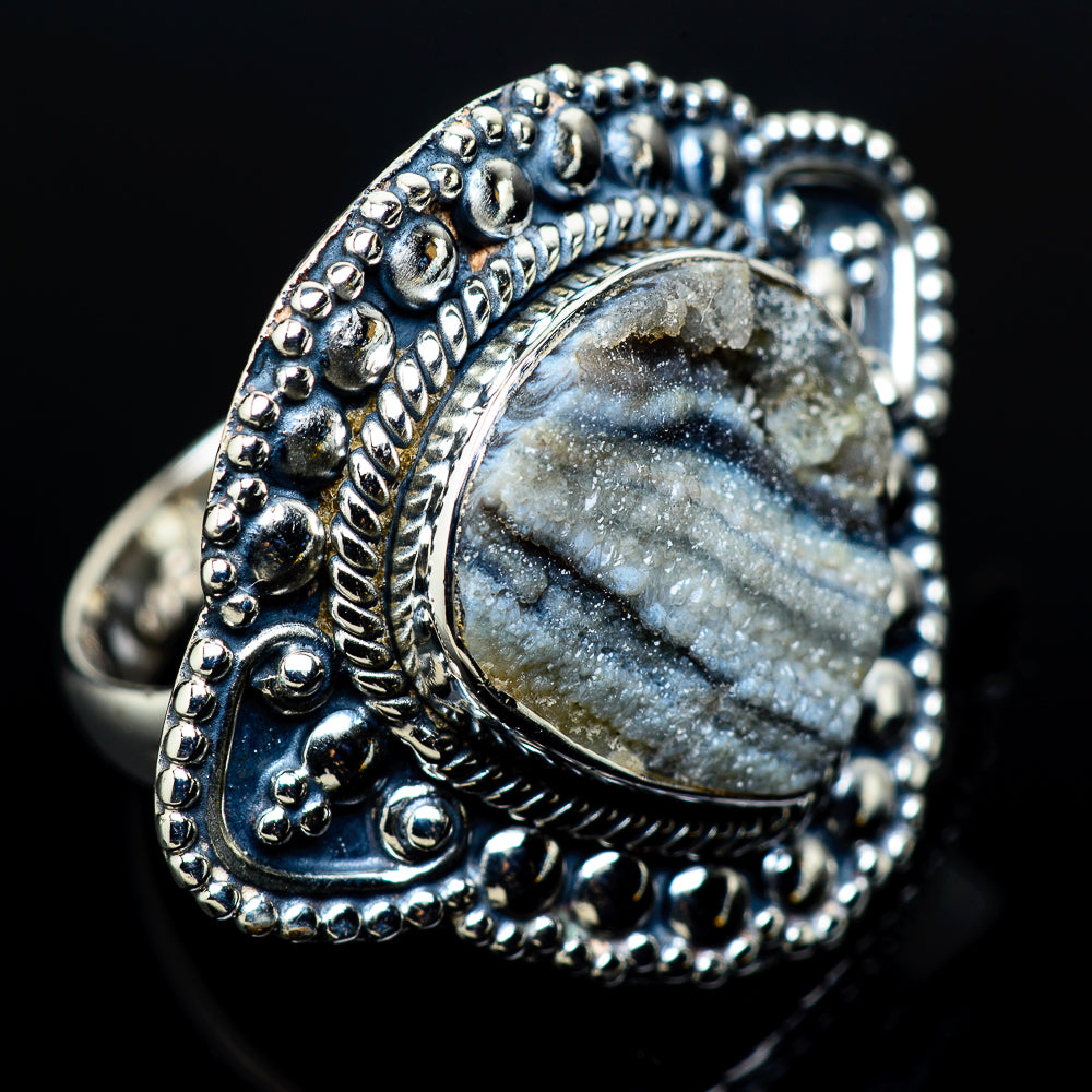 Desert Druzy Rings handcrafted by Ana Silver Co - RING11265
