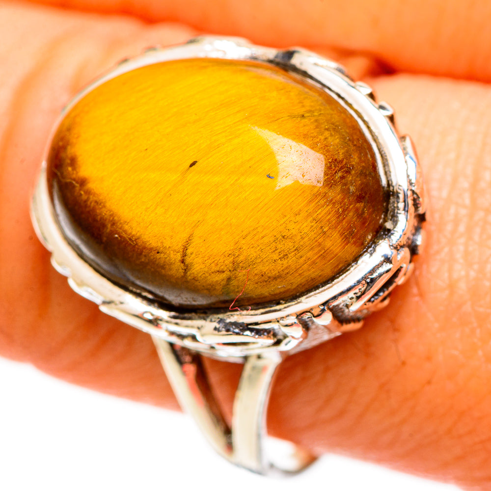 Tiger Eye Rings handcrafted by Ana Silver Co - RING112665