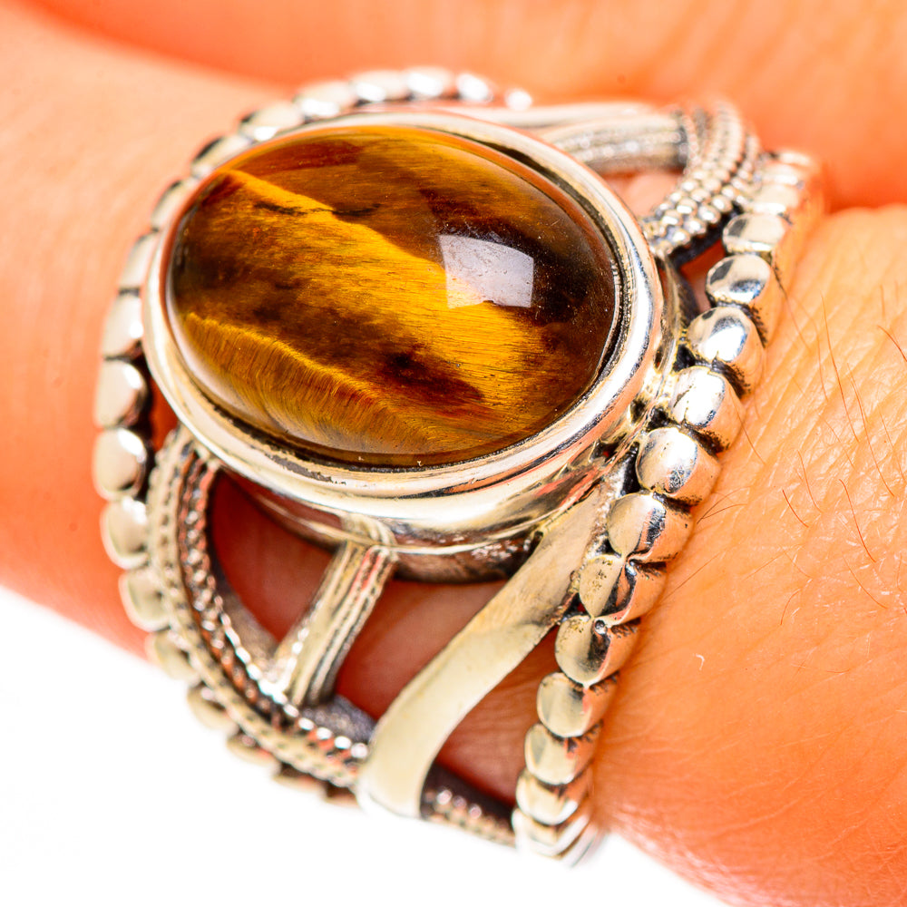 Tiger Eye Rings handcrafted by Ana Silver Co - RING112667