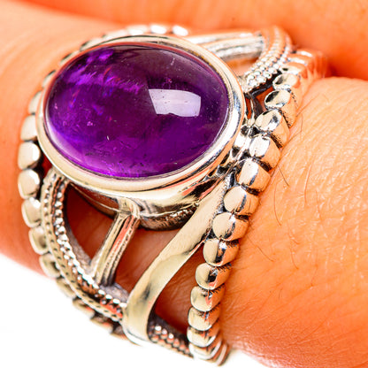 Amethyst Rings handcrafted by Ana Silver Co - RING112675