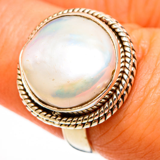Cultured Pearl Rings handcrafted by Ana Silver Co - RING112677