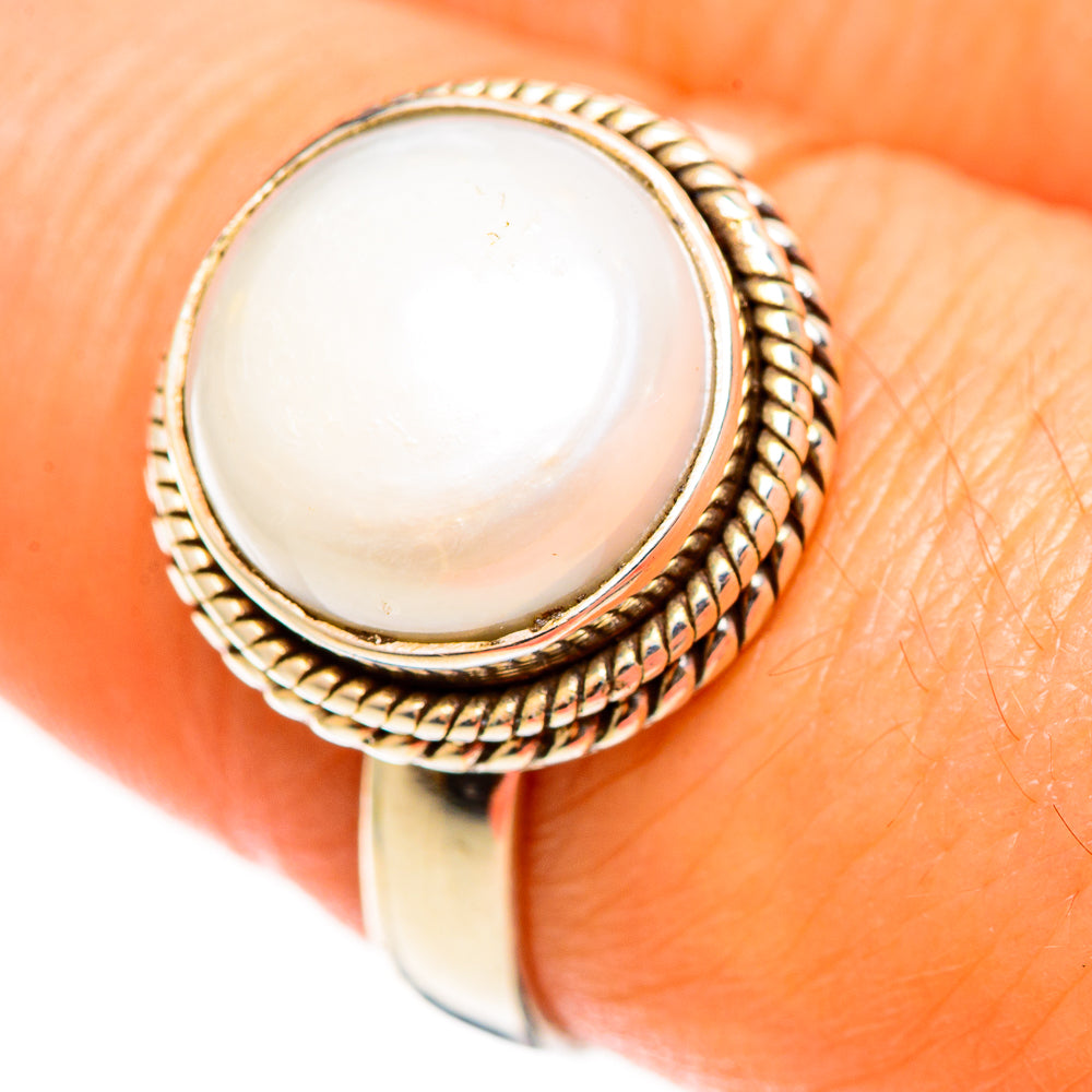 Cultured Pearl Rings handcrafted by Ana Silver Co - RING112678