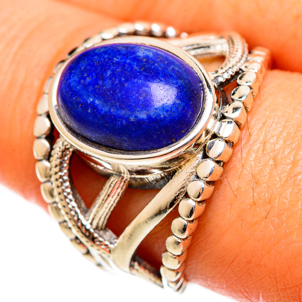 Lapis Lazuli Rings handcrafted by Ana Silver Co - RING112693