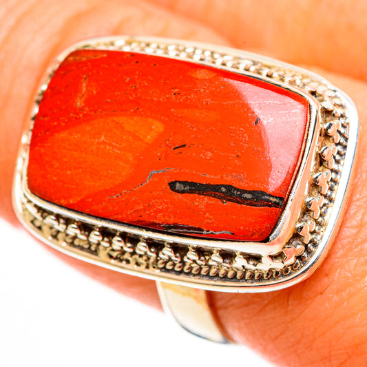 Red Jasper Rings handcrafted by Ana Silver Co - RING112699