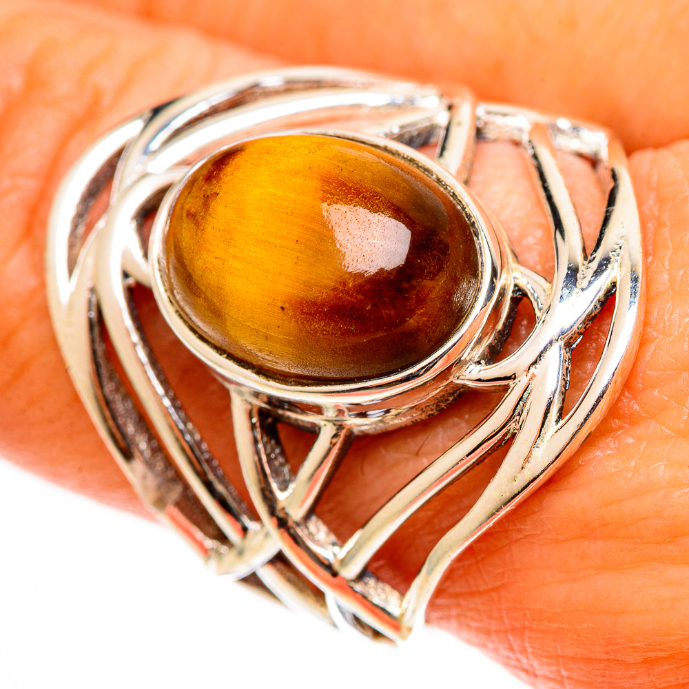 Tiger Eye Rings handcrafted by Ana Silver Co - RING112700