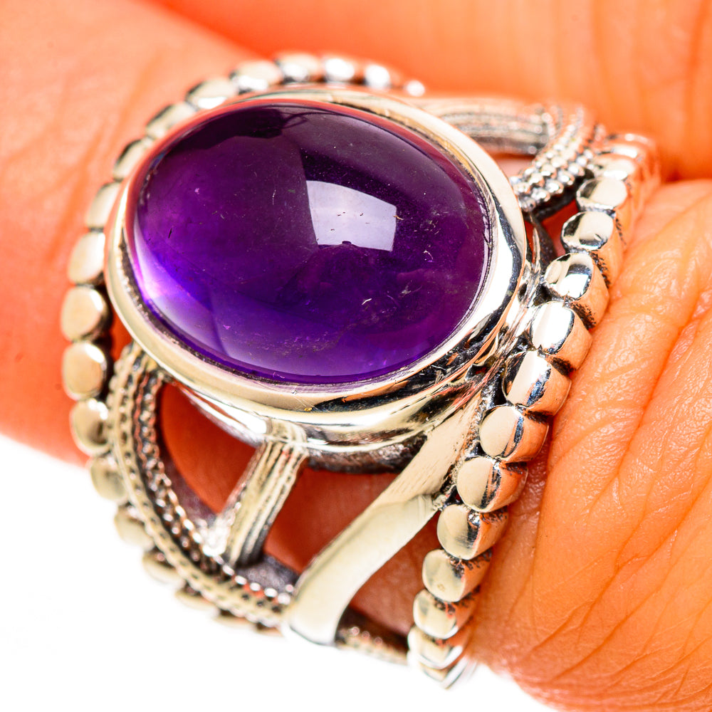 Amethyst Rings handcrafted by Ana Silver Co - RING112704