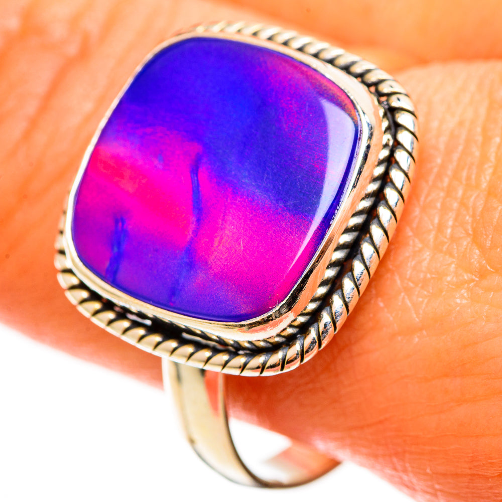 Aura Opal Rings handcrafted by Ana Silver Co - RING112706