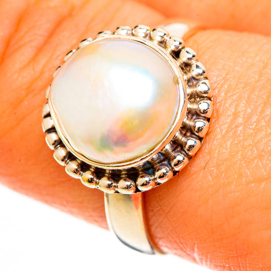 Cultured Pearl Rings handcrafted by Ana Silver Co - RING112711