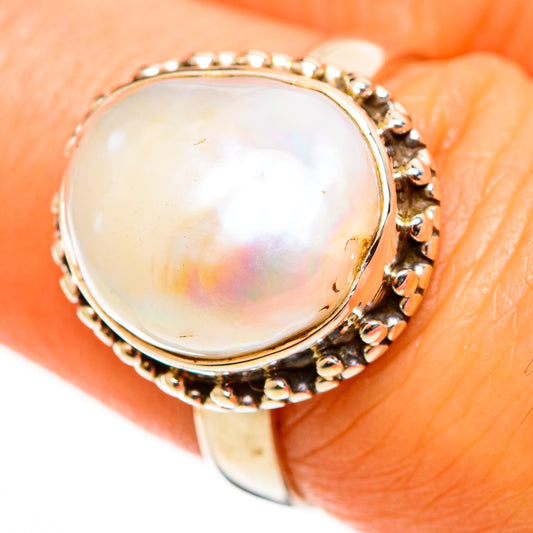 Cultured Pearl Rings handcrafted by Ana Silver Co - RING112712
