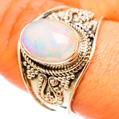 Ethiopian Opal Rings handcrafted by Ana Silver Co - RING112721