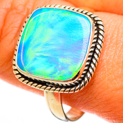 Aura Opal Rings handcrafted by Ana Silver Co - RING112722