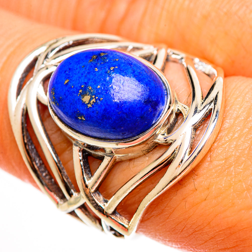 Lapis Lazuli Rings handcrafted by Ana Silver Co - RING112723
