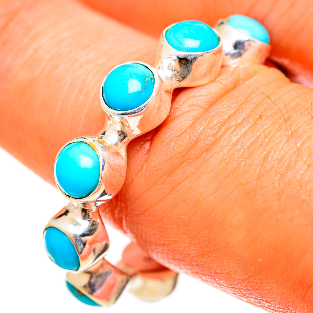 Sleeping Beauty Turquoise Rings handcrafted by Ana Silver Co - RING112725
