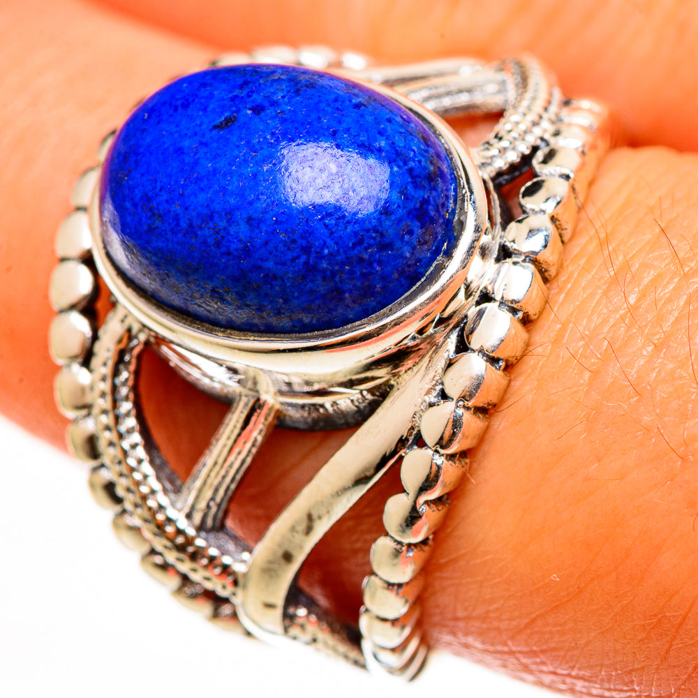 Lapis Lazuli Rings handcrafted by Ana Silver Co - RING112726