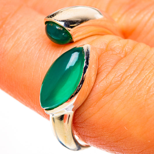 Green Onyx Rings handcrafted by Ana Silver Co - RING112727