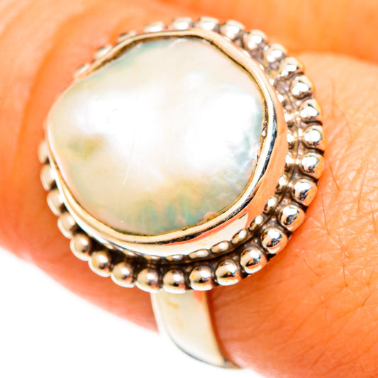Cultured Pearl Rings handcrafted by Ana Silver Co - RING112744