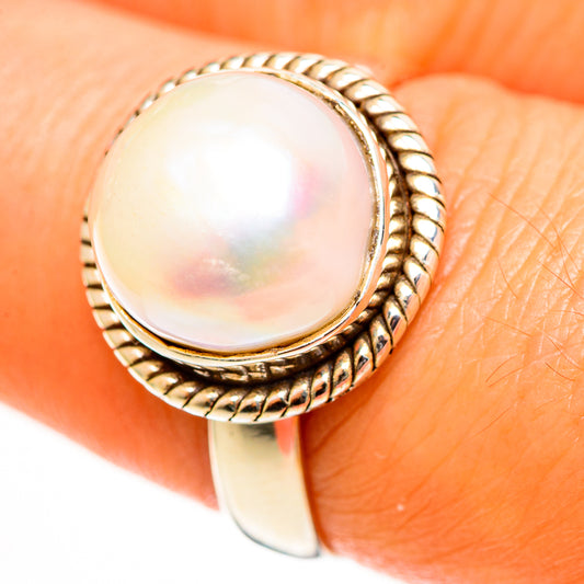 Cultured Pearl Rings handcrafted by Ana Silver Co - RING112746
