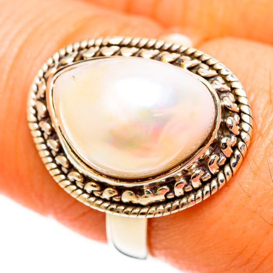 Cultured Pearl Rings handcrafted by Ana Silver Co - RING112747