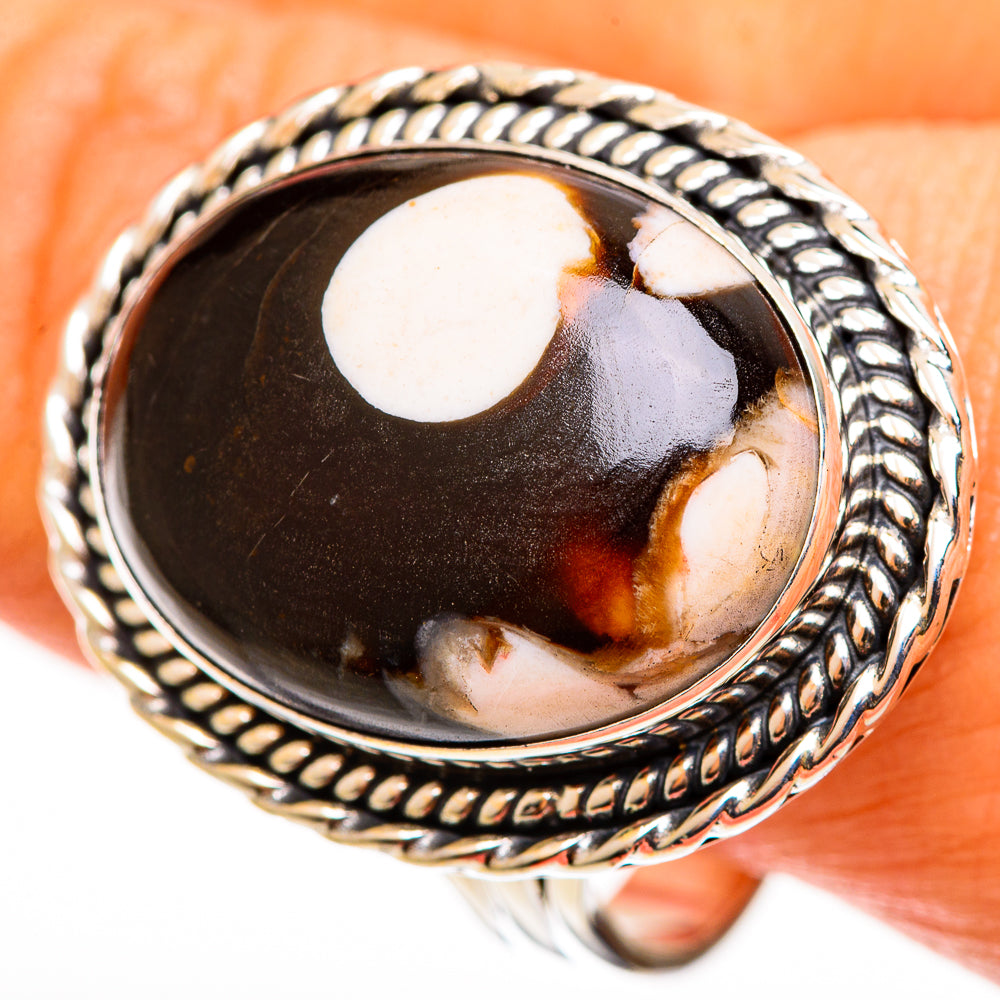 Peanut Wood Jasper Rings handcrafted by Ana Silver Co - RING112772