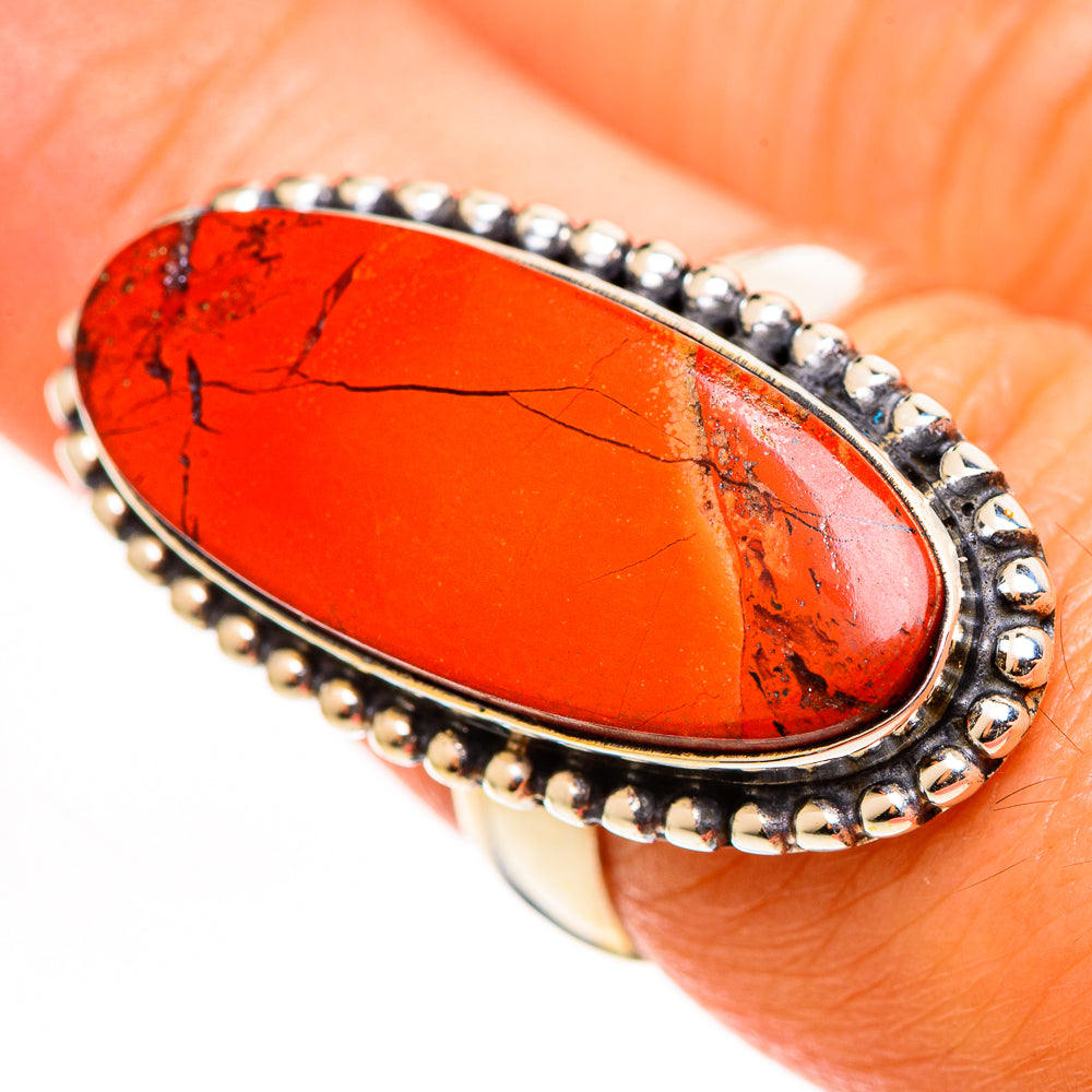 Red Jasper Rings handcrafted by Ana Silver Co - RING112773