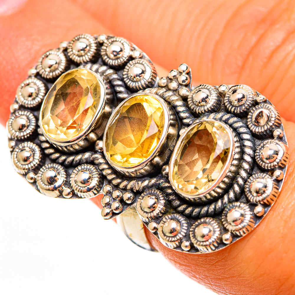 Citrine Rings handcrafted by Ana Silver Co - RING112777