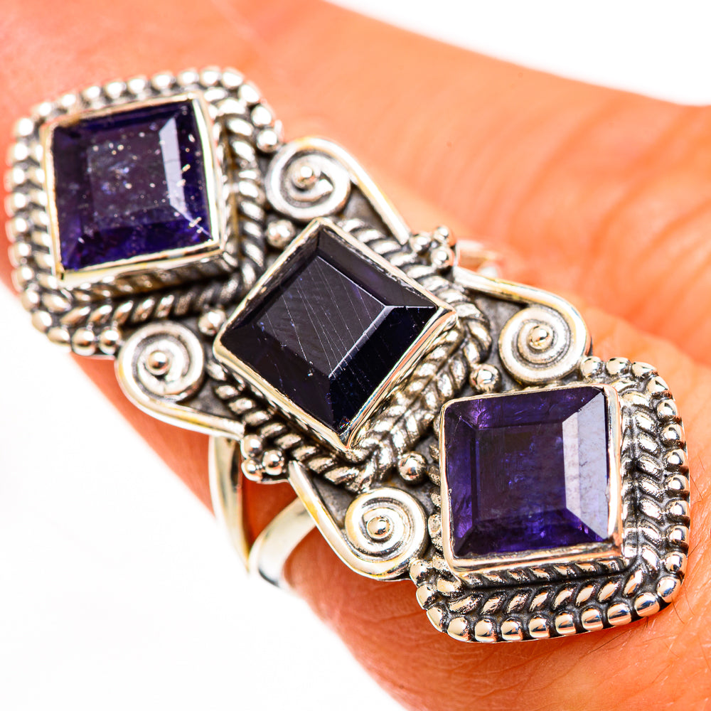 Violet Spinel Rings handcrafted by Ana Silver Co - RING112786