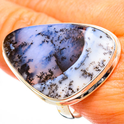 Dendritic Opal Rings handcrafted by Ana Silver Co - RING112791