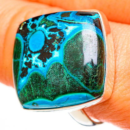 Malachite In Chrysocolla Rings handcrafted by Ana Silver Co - RING112795