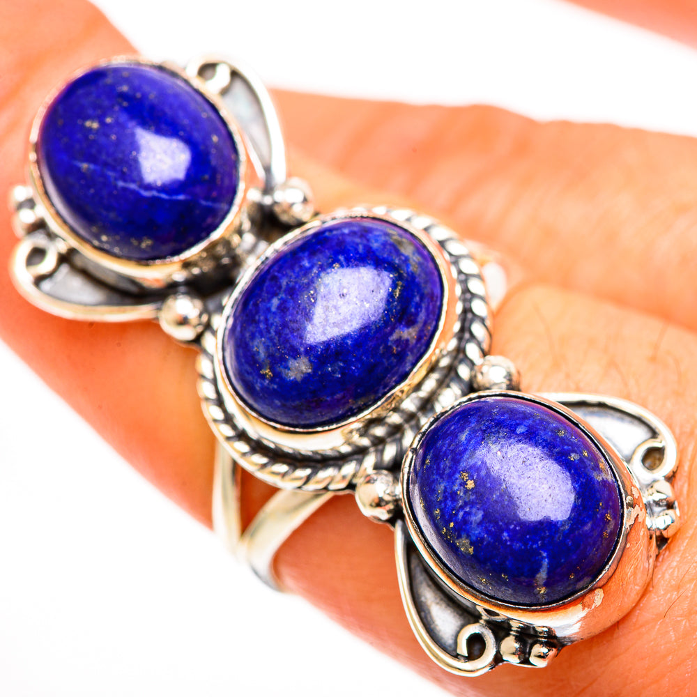 Lapis Lazuli Rings handcrafted by Ana Silver Co - RING112803