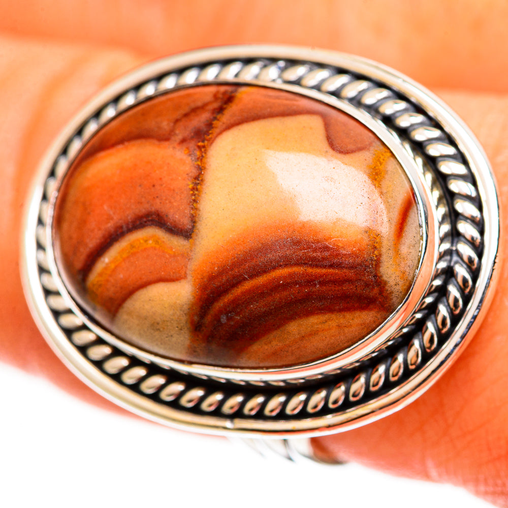 Mookaite Rings handcrafted by Ana Silver Co - RING112816