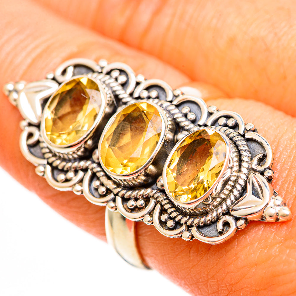 Citrine Rings handcrafted by Ana Silver Co - RING112819