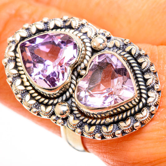 Kunzite Rings handcrafted by Ana Silver Co - RING112823