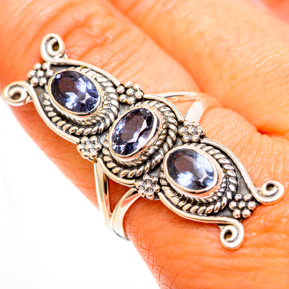 Blue Spinel Rings handcrafted by Ana Silver Co - RING112826