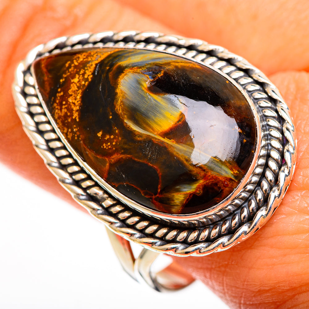 Pietersite Rings handcrafted by Ana Silver Co - RING112827