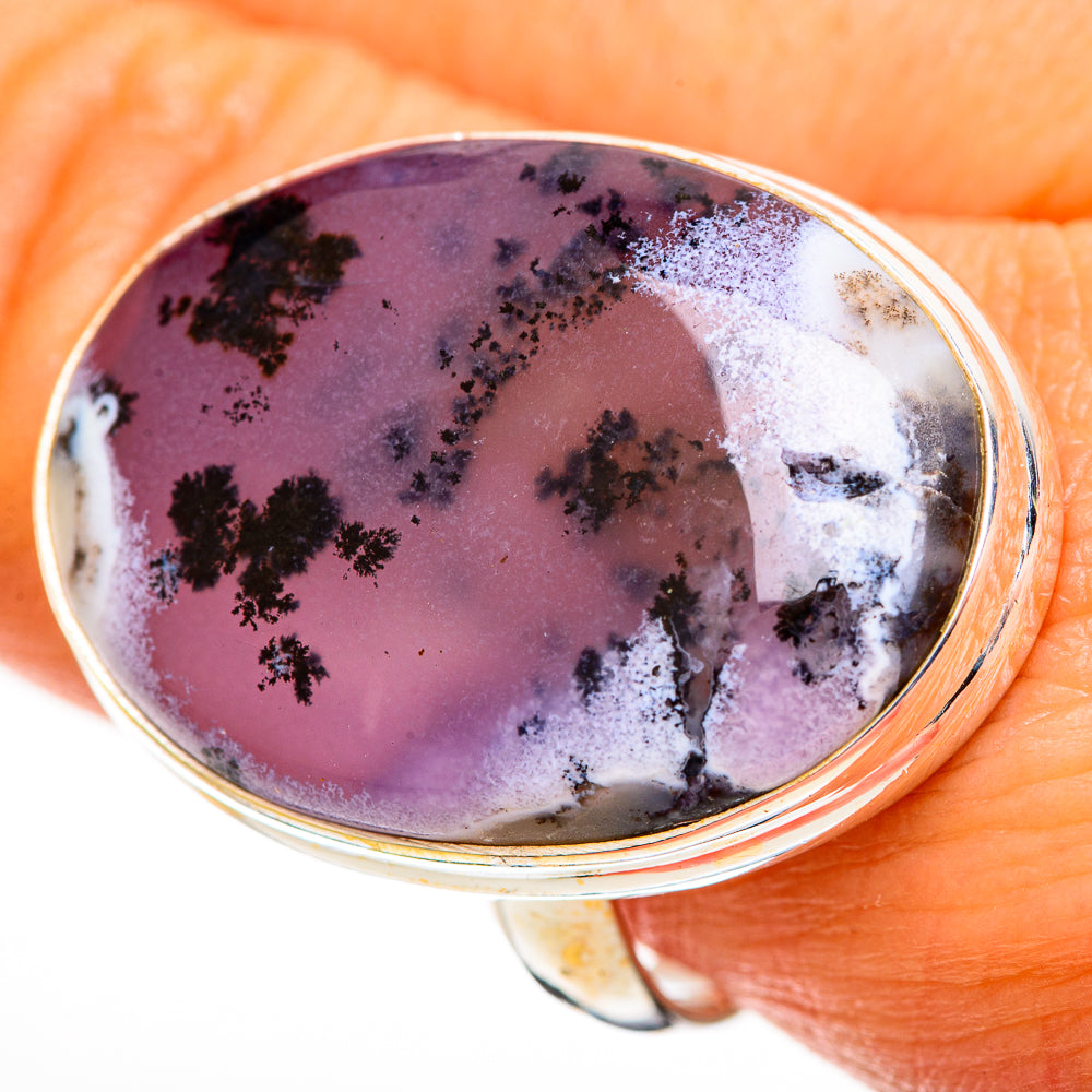 Dendritic Opal Rings handcrafted by Ana Silver Co - RING112829
