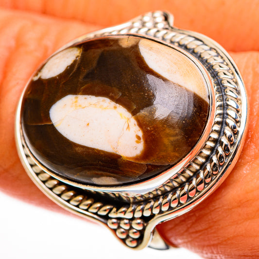 Peanut Wood Jasper Rings handcrafted by Ana Silver Co - RING112848