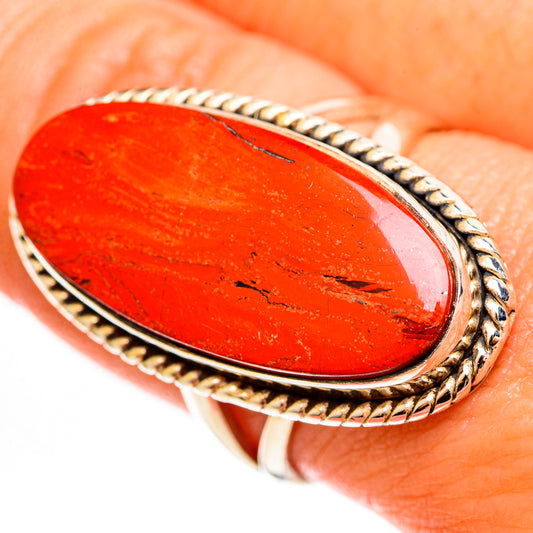 Red Jasper Rings handcrafted by Ana Silver Co - RING112852