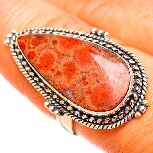 Poppy Jasper Rings handcrafted by Ana Silver Co - RING112853